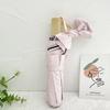 Ten-Bone Large Double Umbrella Small Fresh Sun Umbrella Vinyl Sun Protective Sun Shade Rain Dual-Use Triple Folding Umbrella Female Manual