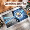 Personalized Crystal Velvet Carpet Manchester City Pattern Non Slip Floor Rug