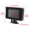 ZMFJH 4IN1 LCD-Anzeige Auto Mehrfach Digitaler Öldruck+Wassertemperatur+Kraftstoffanzeige+Spannung mit Sensor Summer Blinkendes Alarmsignal 12V24V