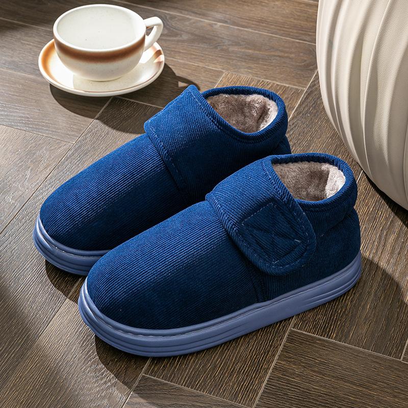 Men's cotton shoes winter bag heel non-slip velvet thickened cold-proof high-top warm elderly cotton slippers men's outer wear