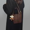 Beuteltasche Damen Tasche Herbst und Winter Schulterhandtasche Modisch Retro Maillard Matt Umhängetasche