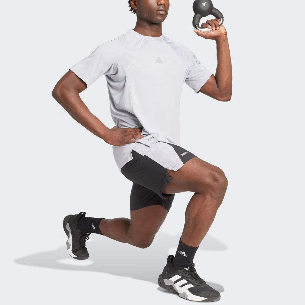 Adidas Climacool Ss25 Oblečení Móda Jednoduché Tričko s kulatým výstřihem a krátkým rukávem Pánské topy Světle stříbrná KB9736