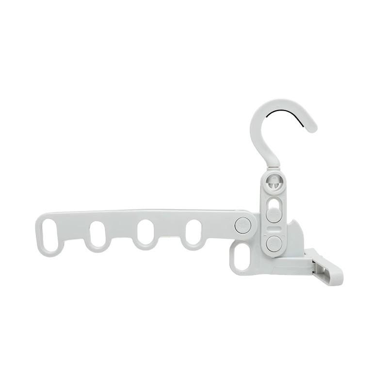 Portable Foldable Travel Hanger Folding Clothes Drying Rack Travel Hangers Hanging Rack with 5 Holes for Hotel Camping Travel