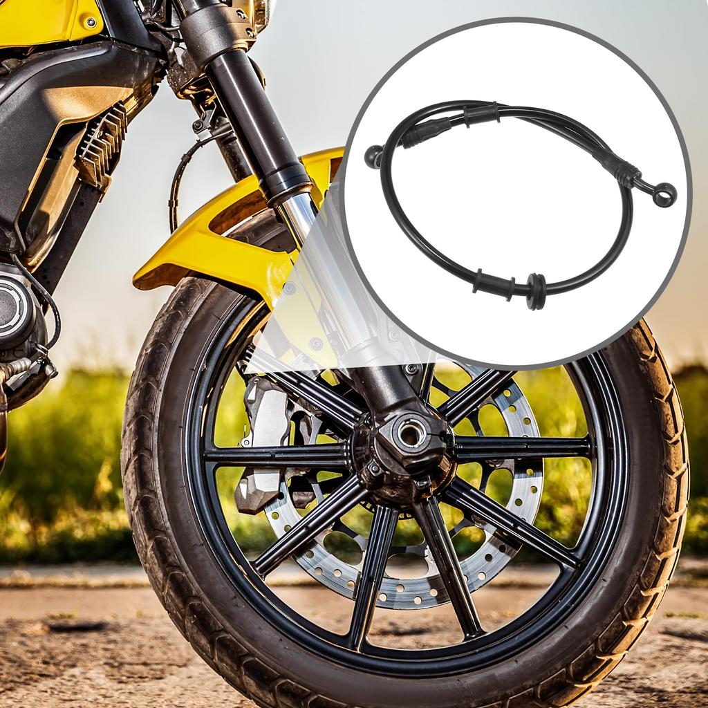 Partuto Brake Hose Motorcycle Clutch Hose - Hose Motorcycle - Black 1 Set 28° 70cm