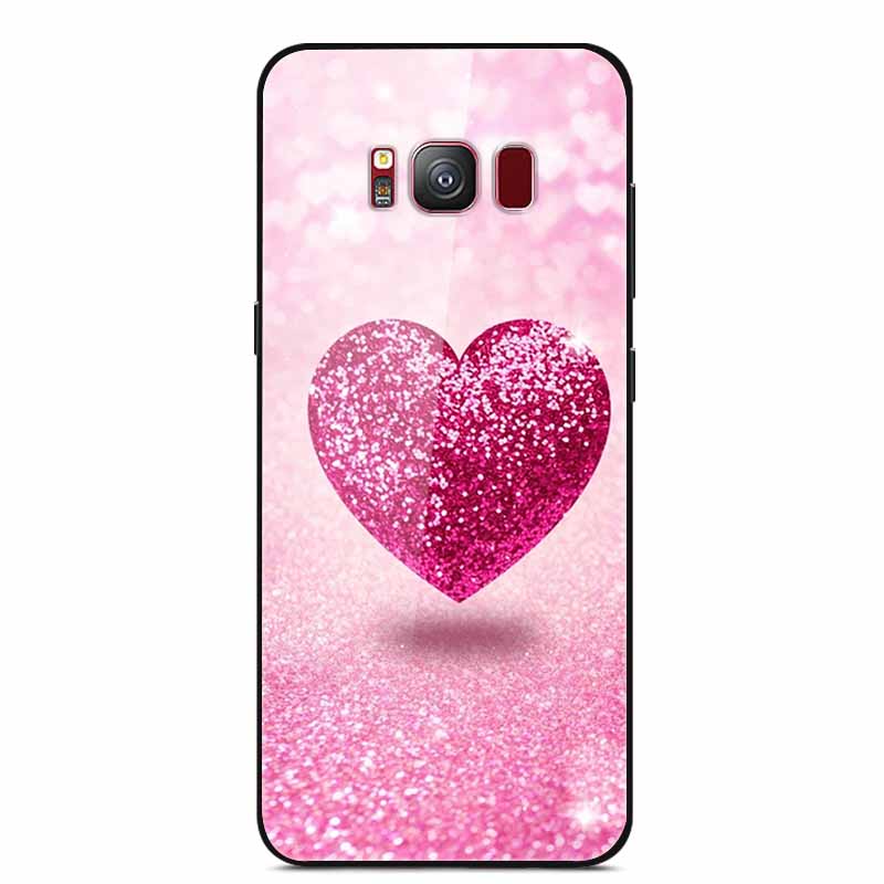 Glass Back Cover For Samsung S8 Plus Phone Case S8Plus Hard Tempered Glass Case For Samsung Galaxy S8 Plus Case S 8 Soft Edge