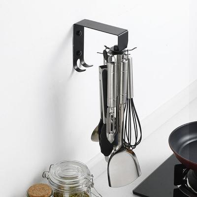 Houseeker 8/6 support de crochets en acier inoxydable rotatif ustensile de cuisine support de rangement cuisine salle de bain porte armoire étagères organisateur suspendu