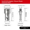 1Pc Earth Auger Adapter Tool 4 Interface Types For Impact Wrench Hammer Machine Garden Auger Drill Connector Garden Tools