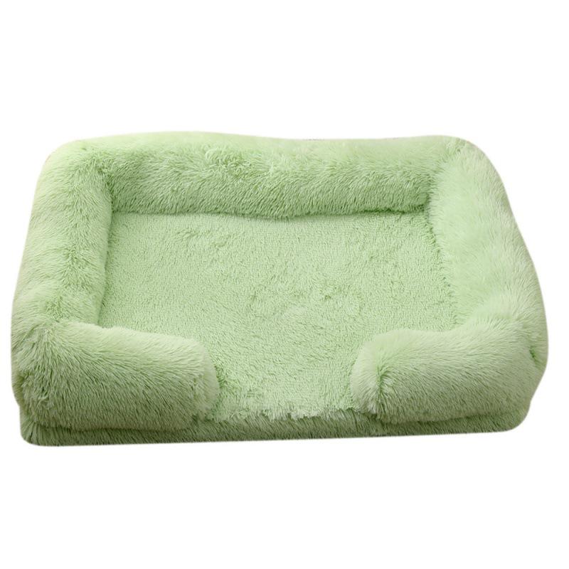 Plush Round Pet Bed for Dogs & Cats - Winter Dog Mat