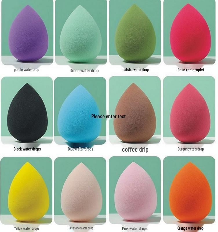 

Спонж для макияжа в форме тыквы, двойного назначения, для сухого и влажного использования, спонж-подушечка со скошенным краем 4060 Water Drop Bulk