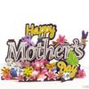 Unique 3D Flower Card Mother’s Day 3D Blessing Card DIY Blessing Message Unique Decoration for Holiday Special Day
