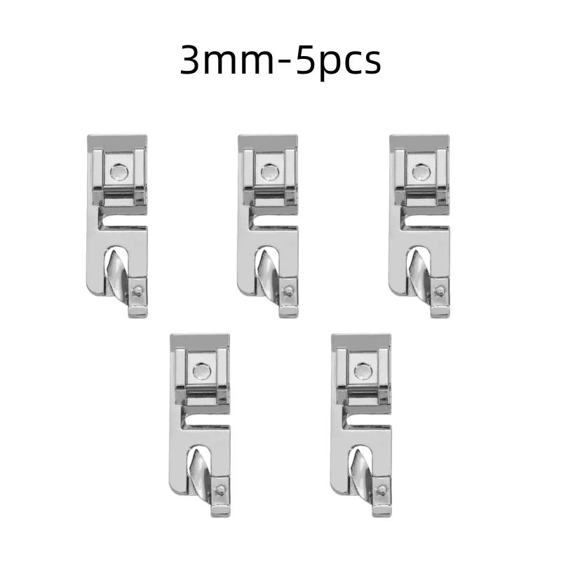 3/6mm Haushaltsnähmaschine Zubehör Nähfuß Füße Kit Set Saumfuß Ersatzteile Für Nähmaschine Zubehör