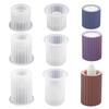 Striped Cylinder Candle Holder Molds for Making Tealight Holder Candle Holder Candlestick Home Decorations DIY Art Craft