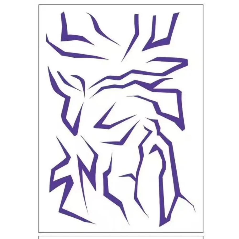 

Laser Temporary Tattoo Stickers Anime Cosplay Stage Performance Makeup Waterproof Facial Sticker Halloween Party Decoration