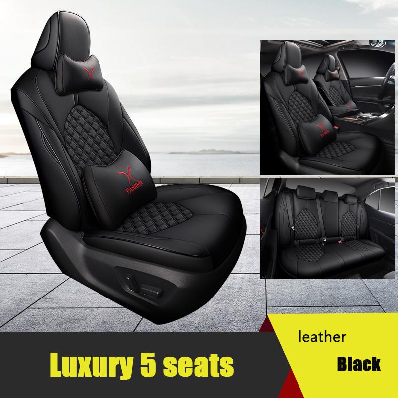Custom Car Seat Covers For Toyota Camry Hybrid  2018- 2025 Interior Accessories Faux Leather All-Weather Protection
