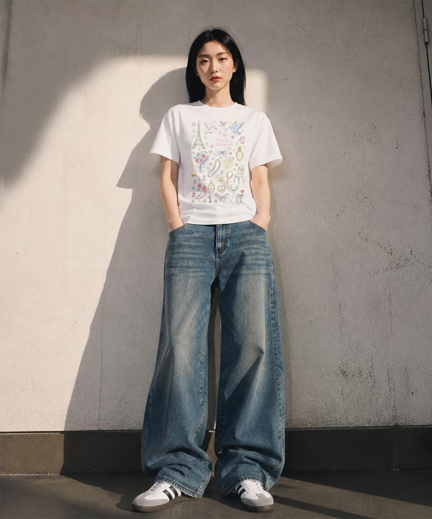 Keollola Lovely In Paris Short Sleeve T-Shirt (3 Colors)