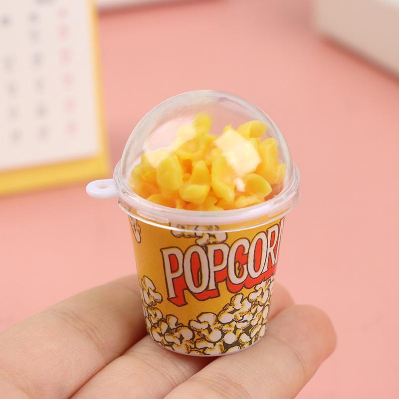 1:12 Dollhouse Miniture Popcorn Bucket Snacks Pretend Food Decoration Prop Toys