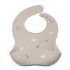 noüka Platinum Silicone Baby Bib Dino Adjustable Mealtime Apron with Wide Pocket Dishwasher Safe