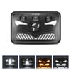 4x6 LED Headlights 5inch Square LED Headlamp 1Pair with Daytime Running Lights Turn Signal Light