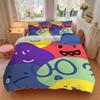 3pcs Colorful Faces Bedding Set, Breathable and Soft, Suitable for All Seasons, Ideal for Home Use, Suitable for Bedroom Decor yy250821226