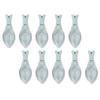 10Pcs Fish Scale Remover Portable Hand Held Hangable Compact Efficient Fish Scaler Brush for Kitchen Restaurant