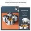 Chuisanhai 304 Stainless Steel Rotating Spice Jar Set (3-Piece)