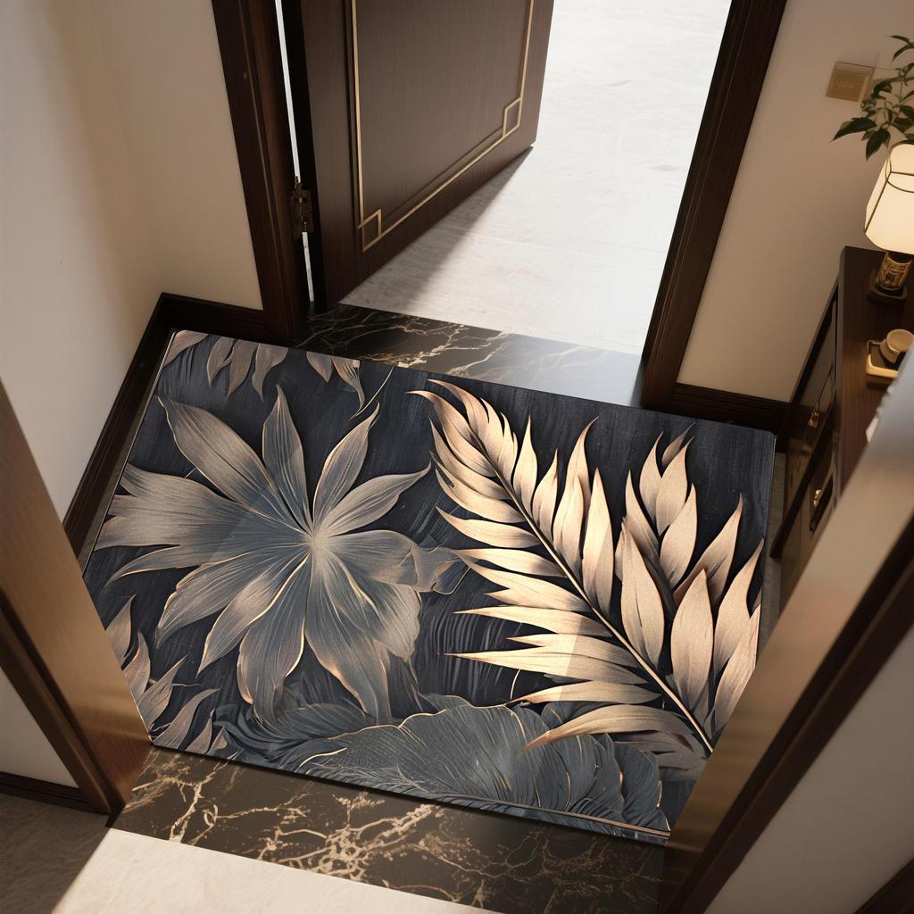 Chinese Retro Entrance Door Mat Dirt Resistant and Easy To Maintain Entrance Mat Anti Slip Carpet