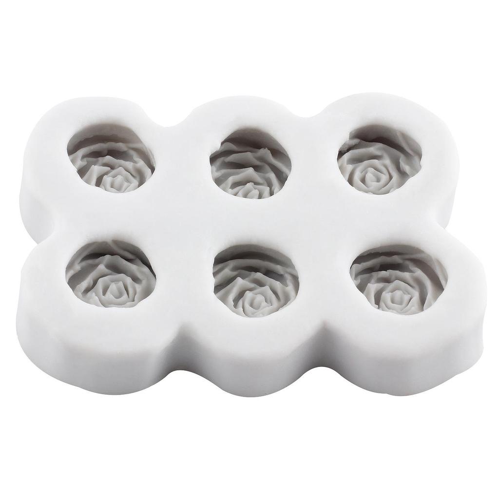 Blumen Silikonformen Rosenblume Fondantform Kuchen Dekorationswerkzeuge Cupcake Topper Süßigkeiten Harz Ton Schokolade Gumpaste Form