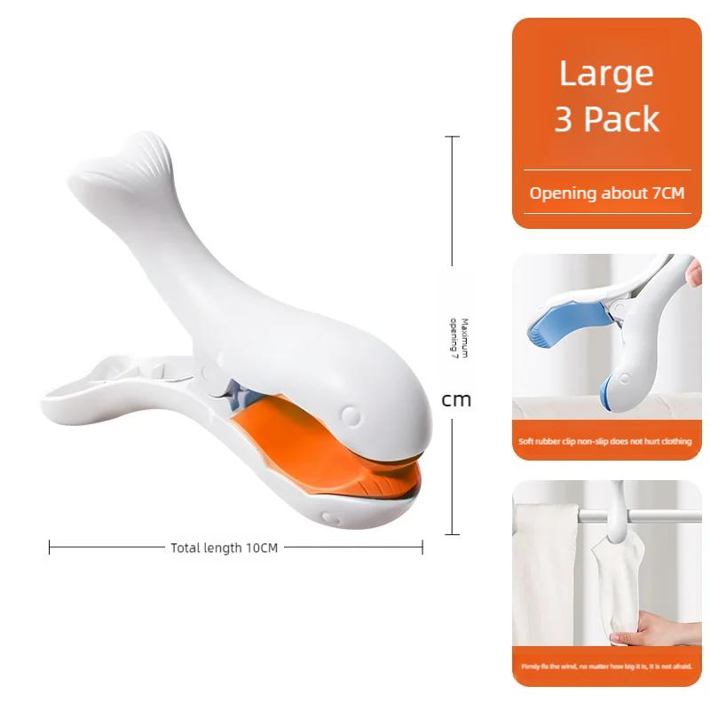Windproof Drying Blanket Large Clip Clip Clothes Drying Clip Strong Large Household Plastic Drying Clip Clothes Fixing Device