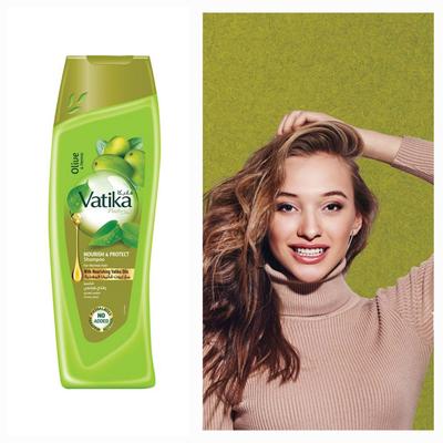 Nourish & Protect Shampoo Olive & Henna Vatika for Normal Hair