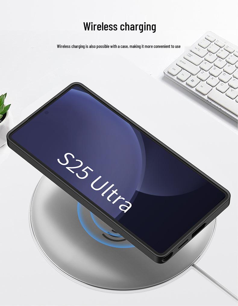 Samsung S25 Ultra High-End Business Leather Case with Card Holder & Stand
