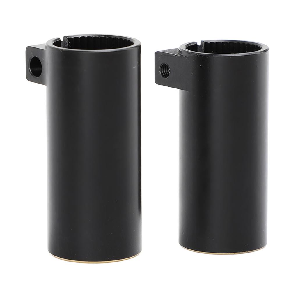 2pcs Rear Axle Sleeve Black Coating Brass Weight Increase Rear Axle Adapter for SCX10 II AR44