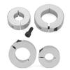 2Pcs High Quality Smooth Body Aluminum Alloy Linear Motion Clamp Precision Split Shaft Collars With Screws