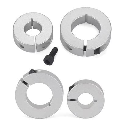 2Pcs High Quality Smooth Body Aluminum Alloy Linear Motion Clamp Precision Split Shaft Collars With Screws