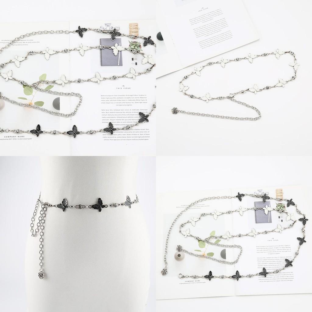 Fashion Metal Butterfly Design Women Waist Chain For Spring And Summer Outfits