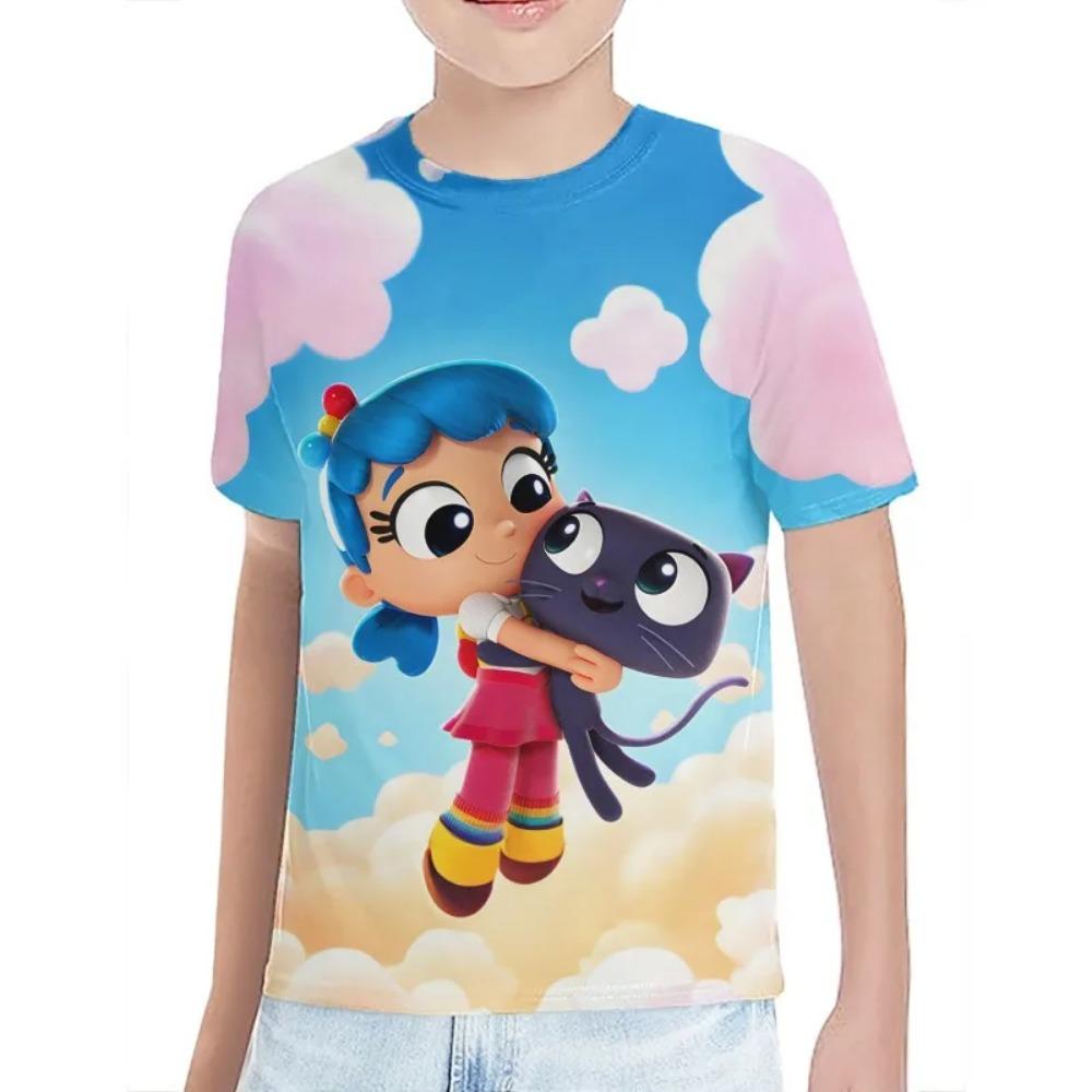 Summer Boys/girls Soft True and the Rainbow Kingdom New Style animation Cartoon Print Casual Tee 3D Printing Children T-shirt