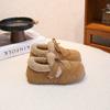 Girls Winter Fleece Lined Snow Boots Kids Cotton Shoes