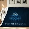 1PC Club Brugge KV Custom Name Patterned Flannel Blanket Suitable For All Seasons for Home Decor Warmth and Comfort Gifts Holiday Present