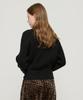 ROIDESROIS Raglan Half-Zip Collar Ribbed Knit (Black)