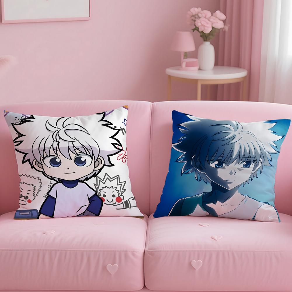 anime HUNTERxHUNTER Cushion Cover Comfortable Reversible Pillow Cover Ideal for Car Sofa Bedroom & Beyond