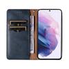 Magnet Strap Case Etui Do Samsung Galaxy S22 Ultra Pokrowiec Portfel + Mini Smycz Zawieszka Niebieski