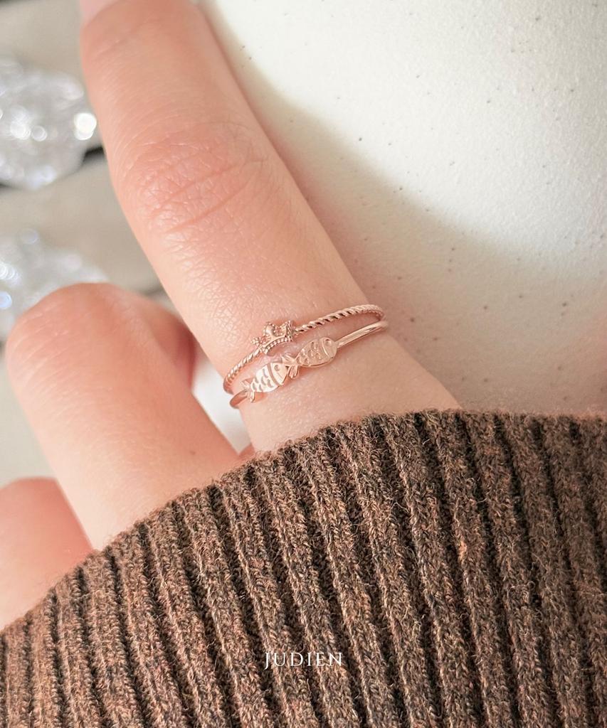 Judien 10K 14K 18K Phineas Fish Crown Ring