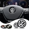 For Volkswagen n21PC Car Steering Wheel Sticker Emblem Valve Cap For VW Golf Polo CC Jetta Mk6 Tiguan Passat Touran GTI ABT Old R Car Accessories