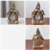 Goddess Mantel Clock Statue Resin Elegant Timepiece Sculpture Custom  for Luxury Home Hotel Decor