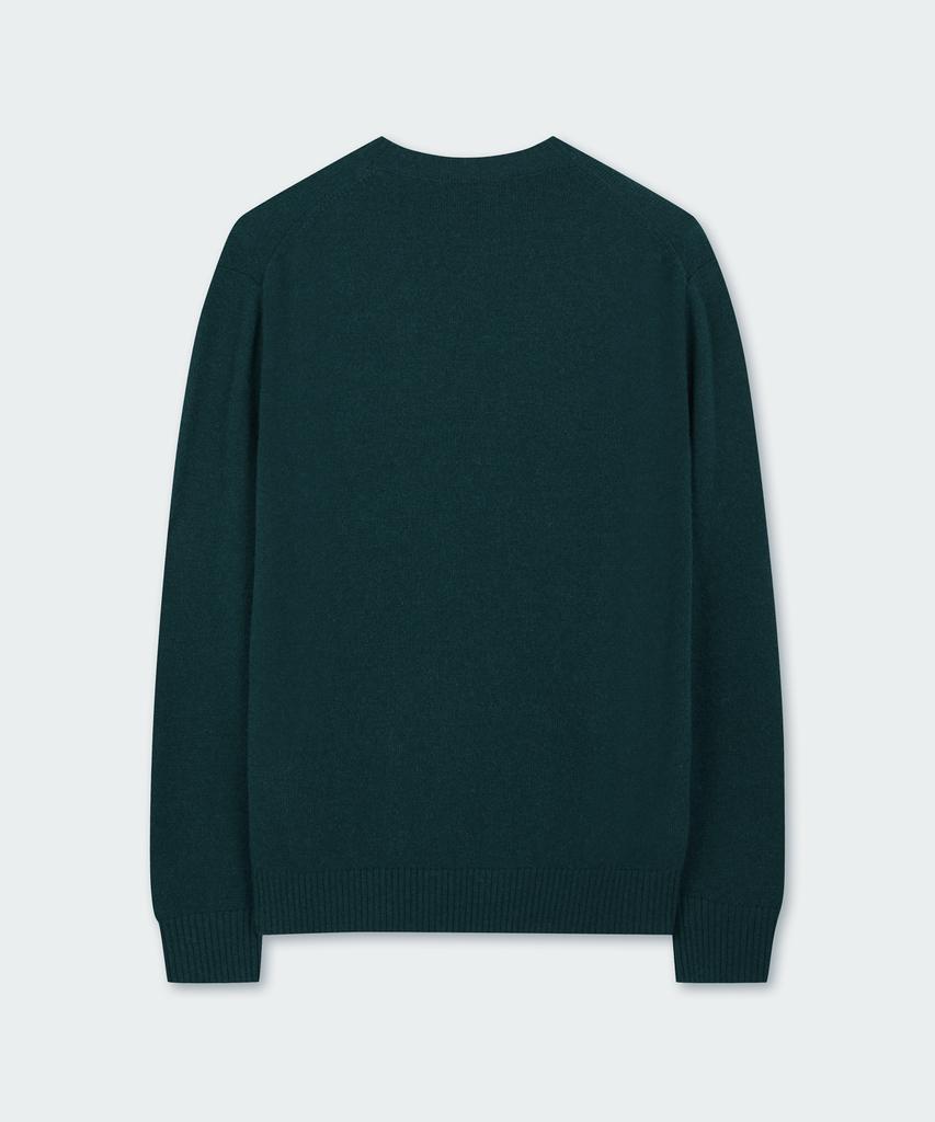 BROOKS BROTHERS [Heritage] Wool Cashmere Solid Sweater (Dark Green) (Bbwrmhg412)