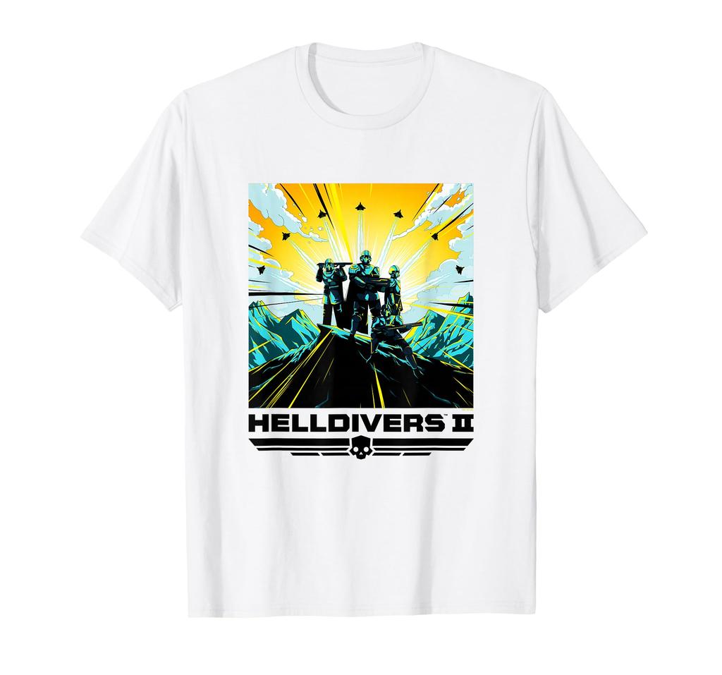 Helldivers 2 Colorful Sony PlayStation Video Game Poster T-Shirt