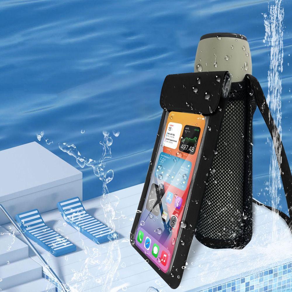 Waterproof Water Bottle Holder 2 in 1 Swimming Bag Cup Sleeve Phone Pouch  Water Splashing Festival