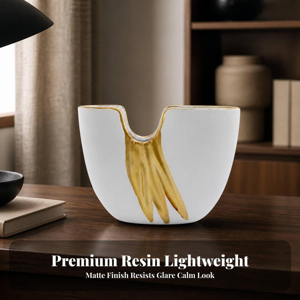 Modern Flower Vase Matte Finish Decorative Minimalist for Console