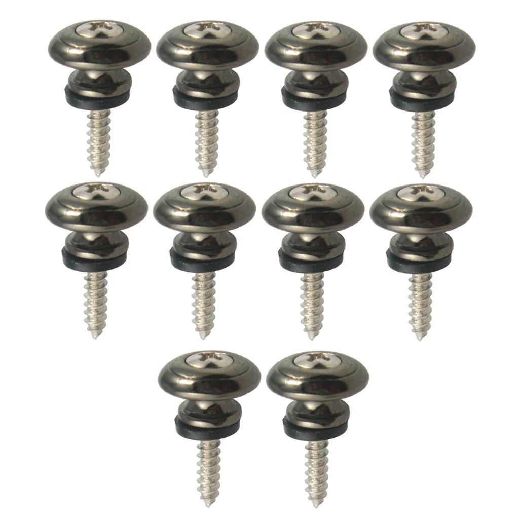 10Pcs Safety Locking End Buttons for Acoustic Electric Bass Ukulele