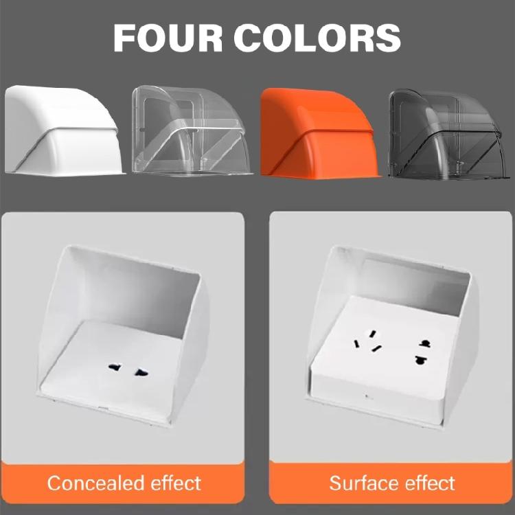 Outdoor Socket Waterproof Box 86 Type Wall Switches Cover Dustproof Box Plastic Electrical Outlet Cover Easy To Install