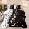 Dachshund Graffiti Patchwork Quilted Comforter Set - 3 Piece Bedding Set with Down Alternative Fill